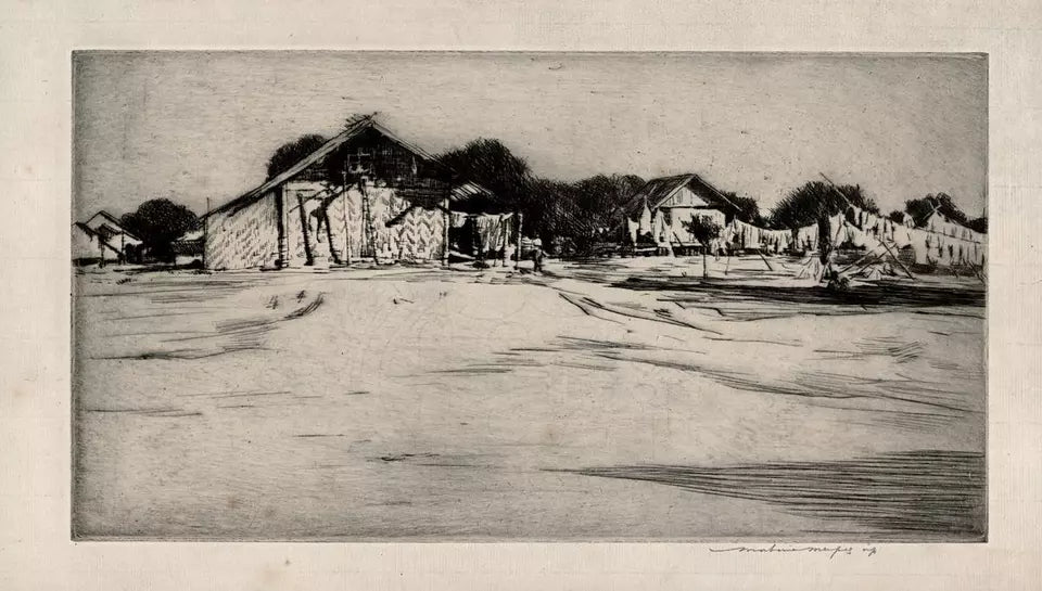 Mortimer Luddington Menpes - Signed Etching - Outside Mandalay, Burma, Myanmar