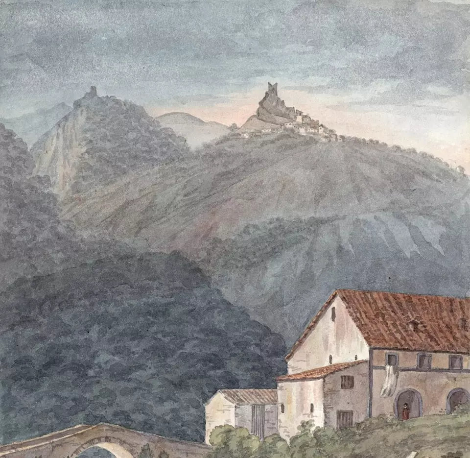 Elizabeth Campbell (1783-1861) - Watercolour Painting - Mountain Scene