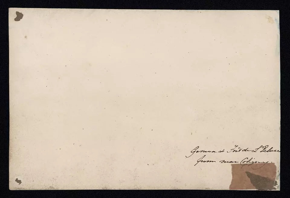 Elizabeth Campbell (1783-1861) Watercolour Painting - Mole Mountains From Geneva 1818
