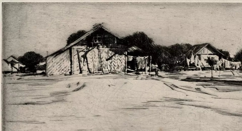 Mortimer Luddington Menpes - Signed Etching - Outside Mandalay, Burma, Myanmar