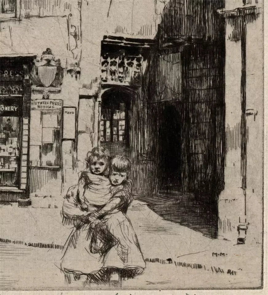 Mortimer Luddington Menpes (1855-1938) - Pencil Signed Etching - Octagon House Oxford