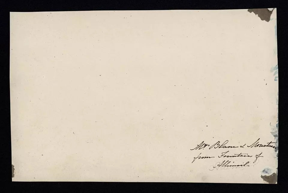 Elizabeth Campbell (1783-1861) - Watercolour Painting - Mont Blanc France - 1818