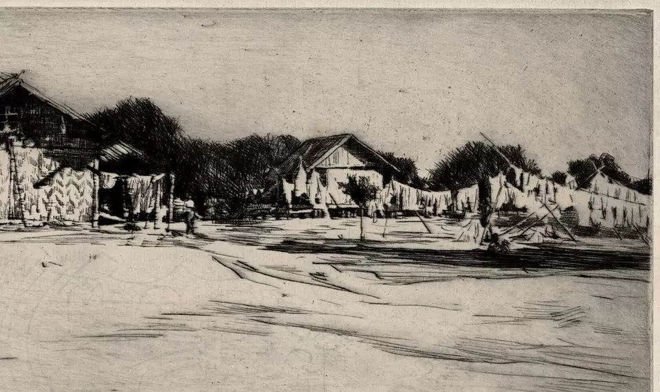 Mortimer Luddington Menpes - Signed Etching - Outside Mandalay, Burma, Myanmar