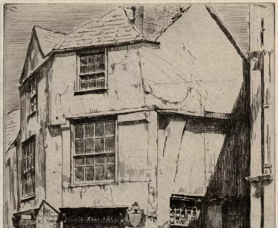 Mortimer Luddington Menpes (1855-1938) - Pencil Signed Etching - Octagon House Oxford