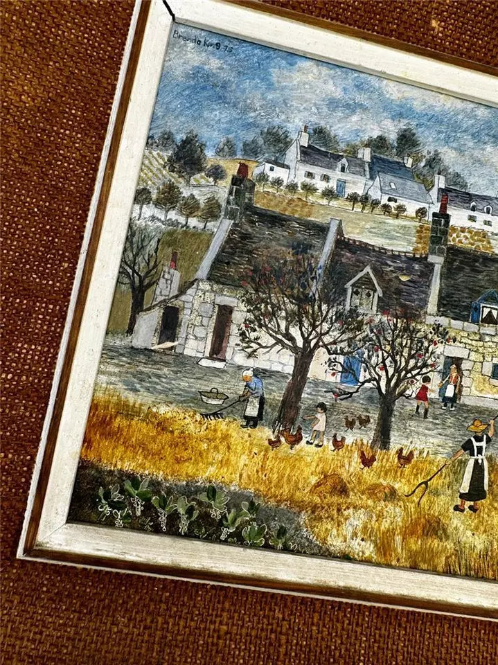 Brenda King (1934-2011) - Oil Painting - 1975 - Loire Valley France