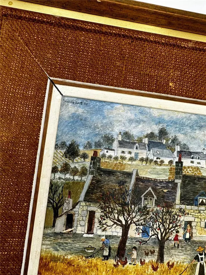 Brenda King (1934-2011) - Oil Painting - 1975 - Loire Valley France