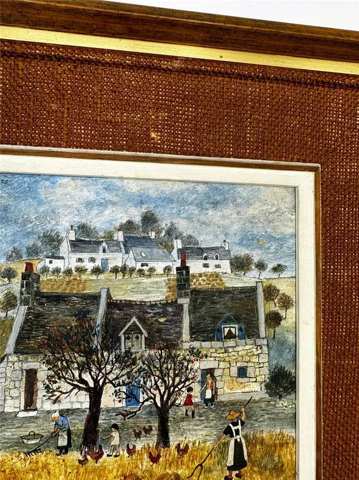 Brenda King (1934-2011) - Oil Painting - 1975 - Loire Valley France
