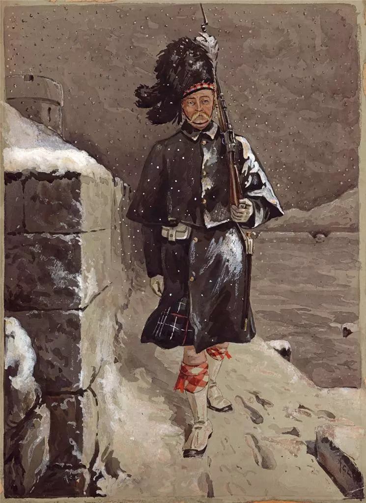 Alfred Crowdy Lovett - Watercolour Painting - Scotland - Seaforth Highlander?