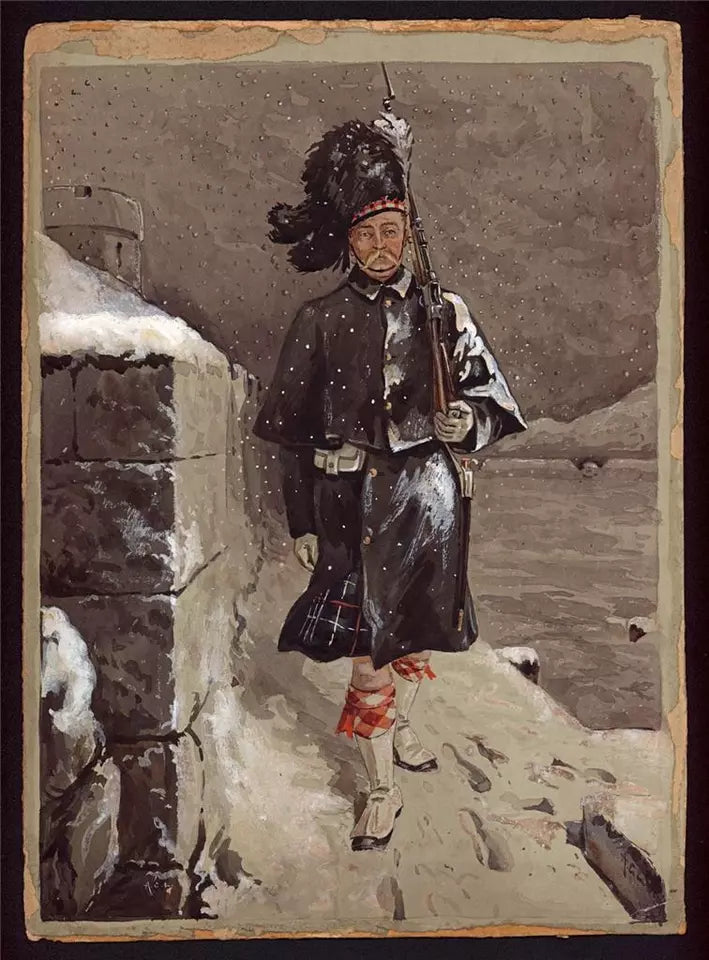 Alfred Crowdy Lovett - Watercolour Painting - Scotland - Seaforth Highlander?