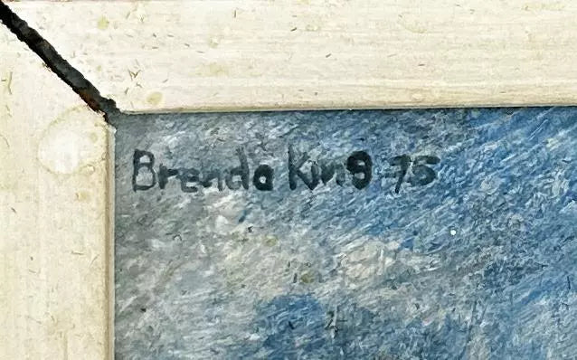 Brenda King (1934-2011) - Oil Painting - 1975 - Loire Valley France