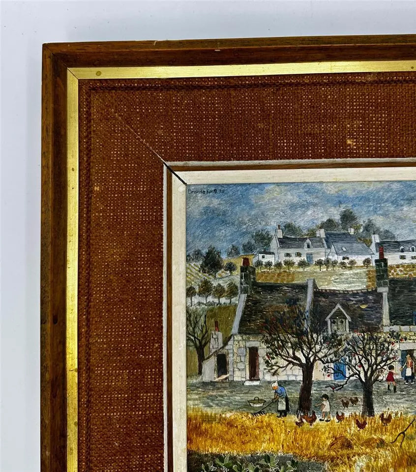 Brenda King (1934-2011) - Oil Painting - 1975 - Loire Valley France