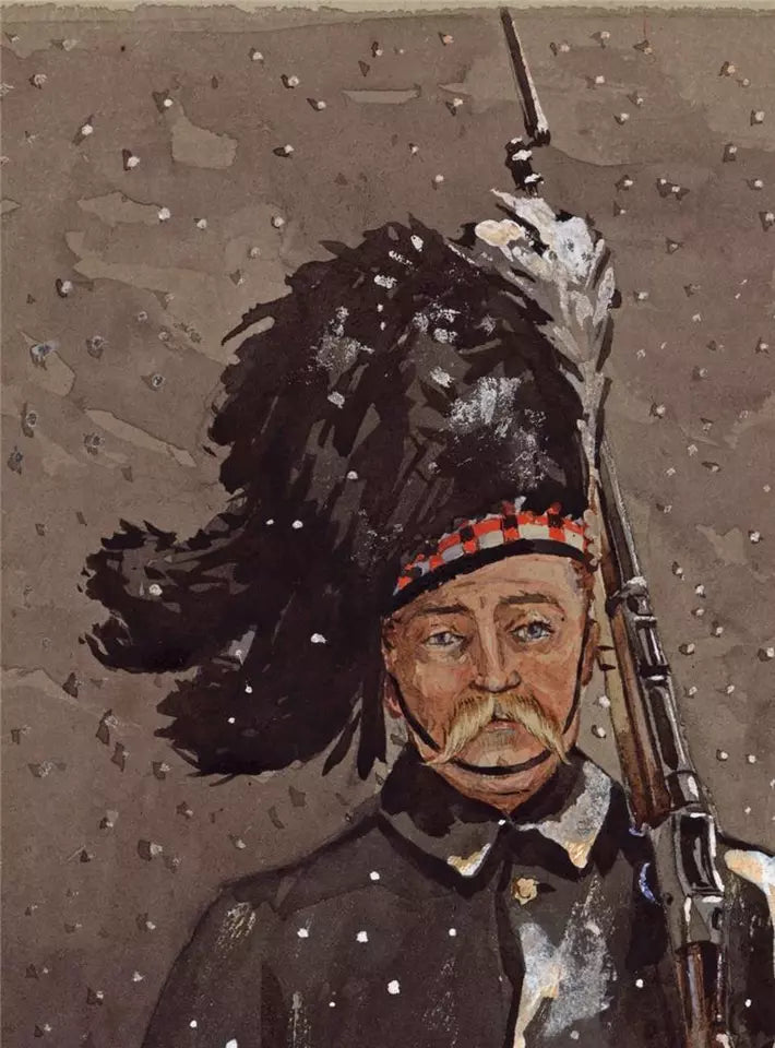 Alfred Crowdy Lovett - Watercolour Painting - Scotland - Seaforth Highlander?