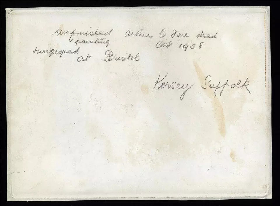 Arthur Charles Fare (1876-1958) Watercolour Painting - Kersey Suffolk