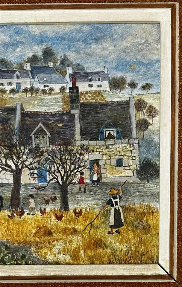 Brenda King (1934-2011) - Oil Painting - 1975 - Loire Valley France