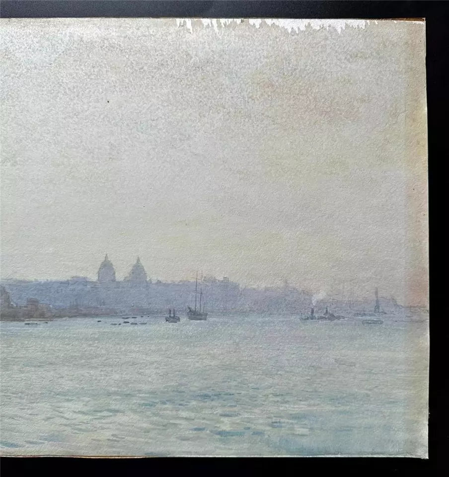 Max Ludby (1858-1943) - Watercolour Painting - Greenwich Hospital London - 1890