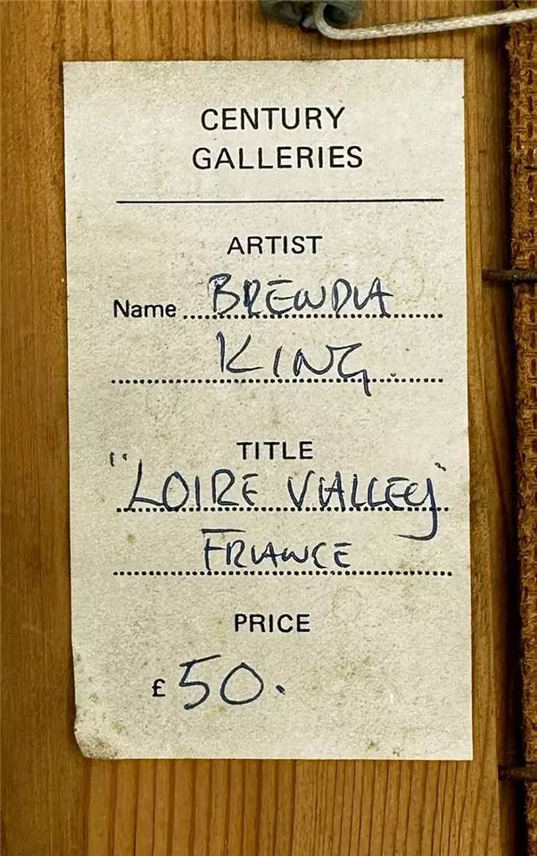 Brenda King (1934-2011) - Oil Painting - 1975 - Loire Valley France