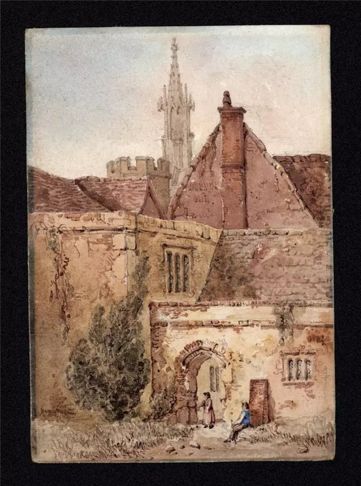 George Harley (1791-1871) - Small Watercolour Painting - Lowther Castle 1827