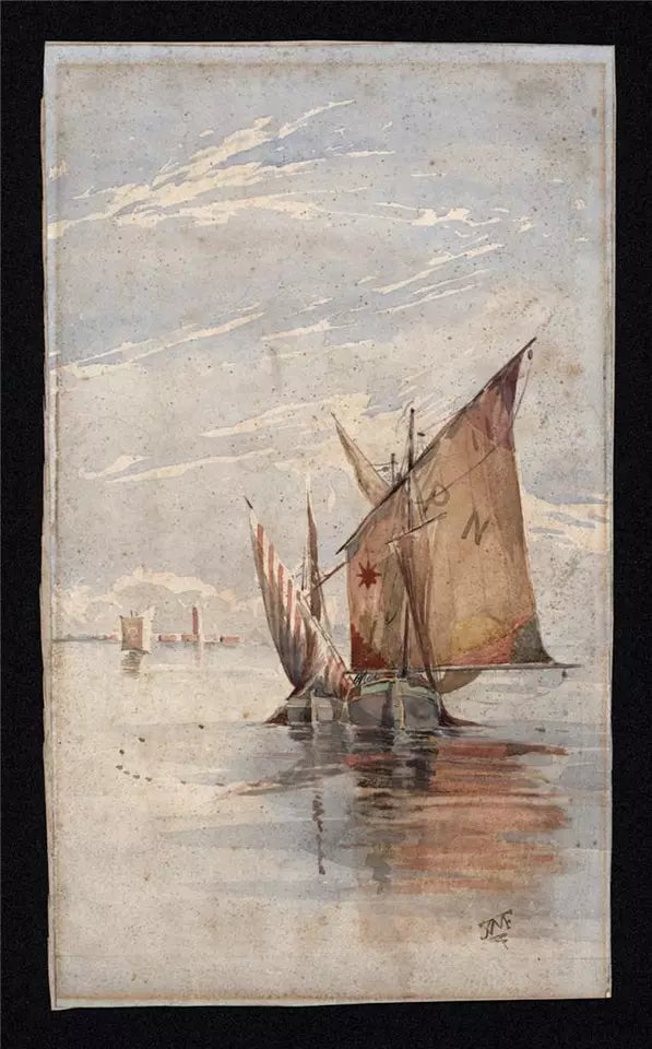 Thomas William Fripp (1864-1931) - Watercolour Painting Venice Italy - Grand Tour