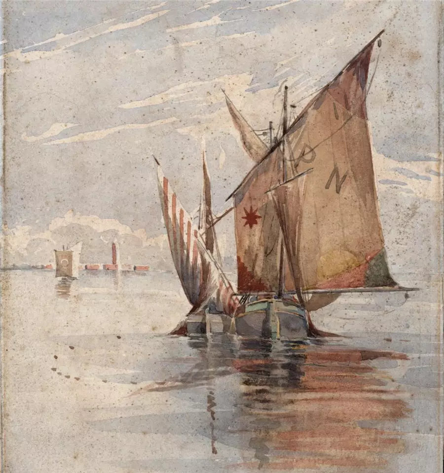 Thomas William Fripp (1864-1931) - Watercolour Painting Venice Italy - Grand Tour