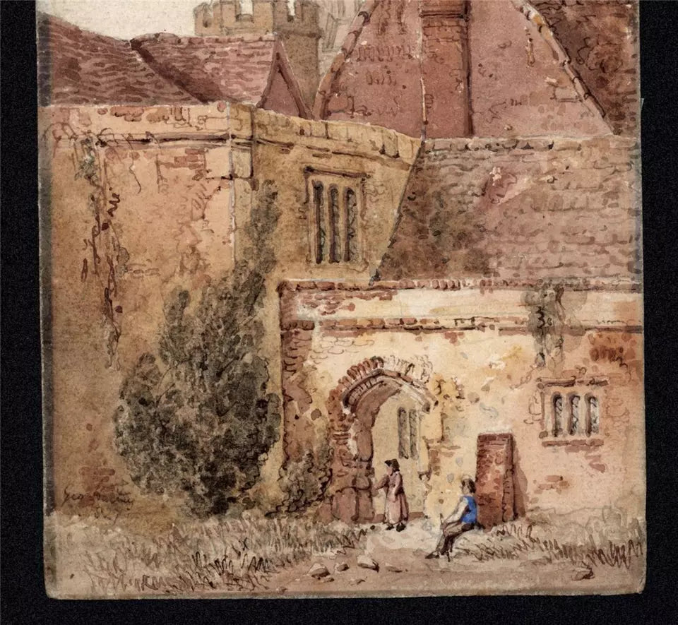 George Harley (1791-1871) - Small Watercolour Painting - Lowther Castle 1827