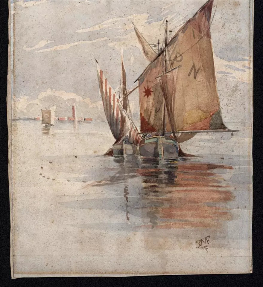 Thomas William Fripp (1864-1931) - Watercolour Painting Venice Italy - Grand Tour