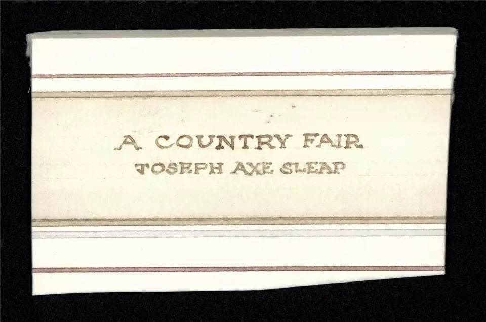 Joseph Axe Sleap (1808-1859) - Watercolour Painting - A Country Fair 1837