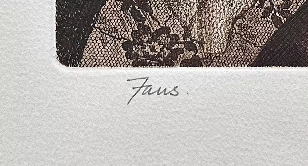Frank Vernon Martin (1921-2005) - Signed Etching - Fans - 4/50