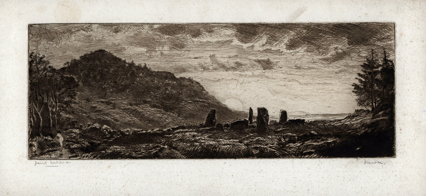 David Waterson (1870-1954) Signed Etching - Dawn