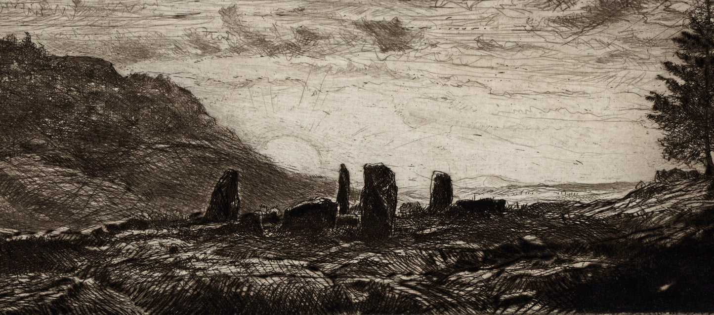 David Waterson (1870-1954) Signed Etching - Dawn