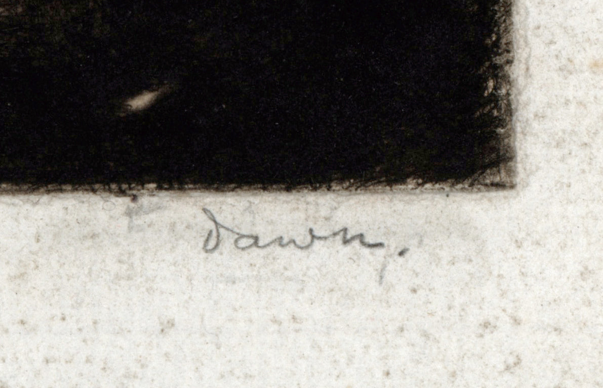 David Waterson (1870-1954) Signed Etching - Dawn