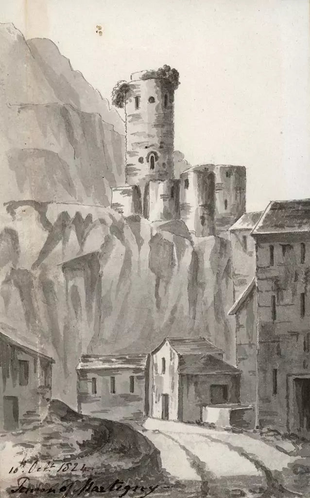 Elizabeth Campbell (1783-1861) Watercolour Painting - Martigny, Switzerland 1824