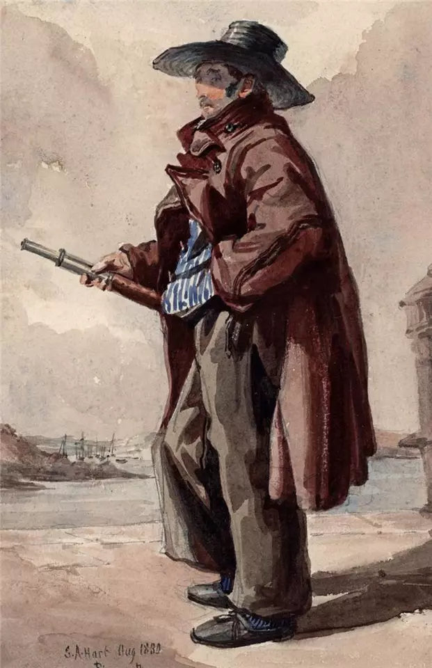 Solomon Alexander Hart RA - Watercolour Painting - 1830 - Plymouth - Portrait