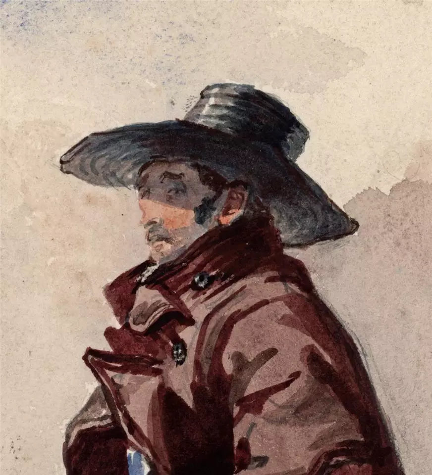 Solomon Alexander Hart RA - Watercolour Painting - 1830 - Plymouth - Portrait