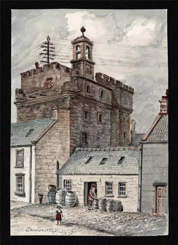 Stranraer Dumfries Scotland 1875 - Watercolour Painting - Algerina Peckover (1841-1927)