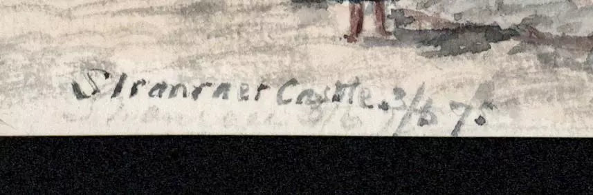 Stranraer Dumfries Scotland 1875 - Watercolour Painting - Algerina Peckover (1841-1927)