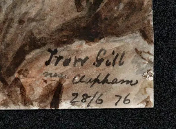 Trow Gill Near Clapham 1876 - Watercolour Painting - Algerina Peckover (1841-1927)