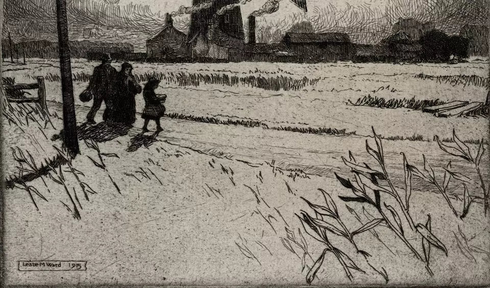 Leslie Moffat Ward (1888-1978) - Signed Etching - A Yorkshire Mill