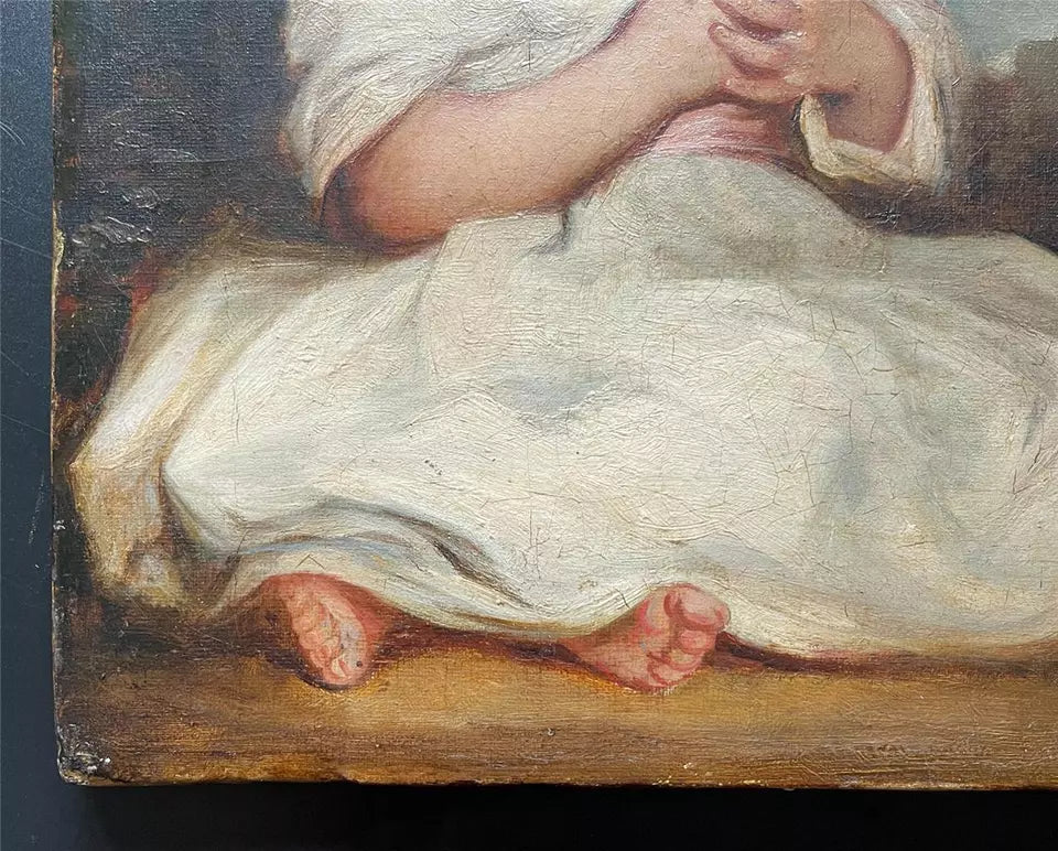 After Joshua Reynolds - Oil On Canvas - The Age Of Innocence - 19th Century