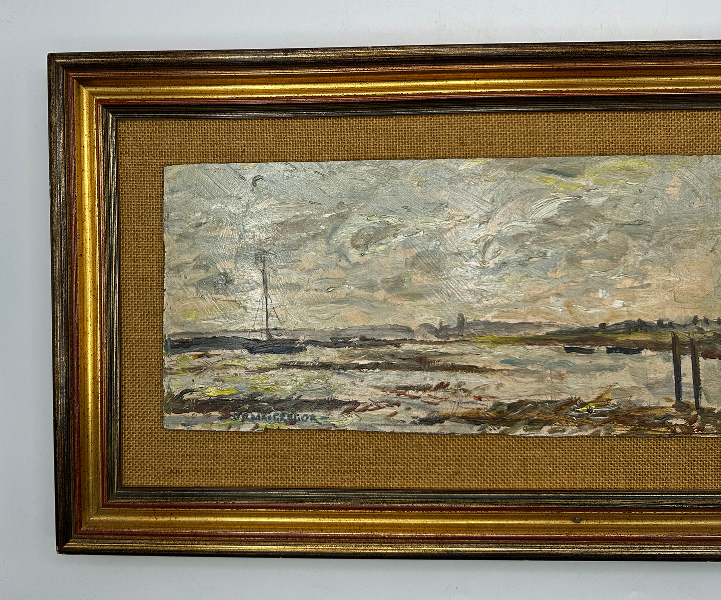 David Roy Macgregor (1925-2003) - Oil Painting - Marsh Tide Blakeney Norfolk