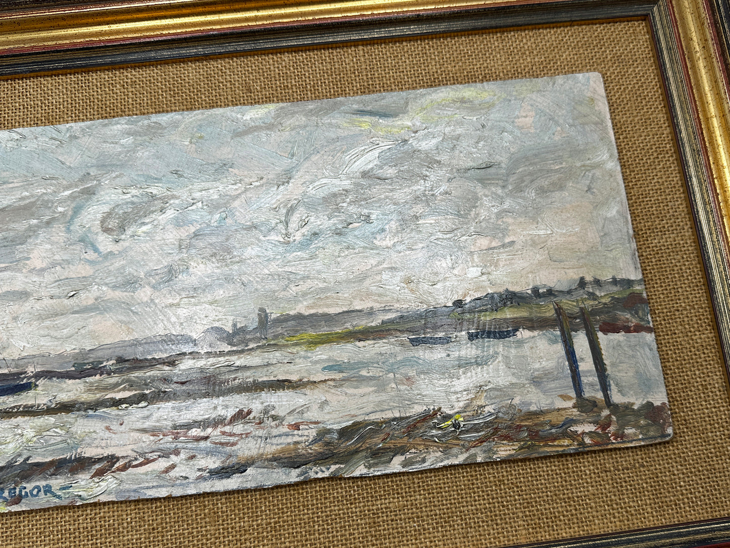 David Roy Macgregor (1925-2003) - Oil Painting - Marsh Tide Blakeney Norfolk