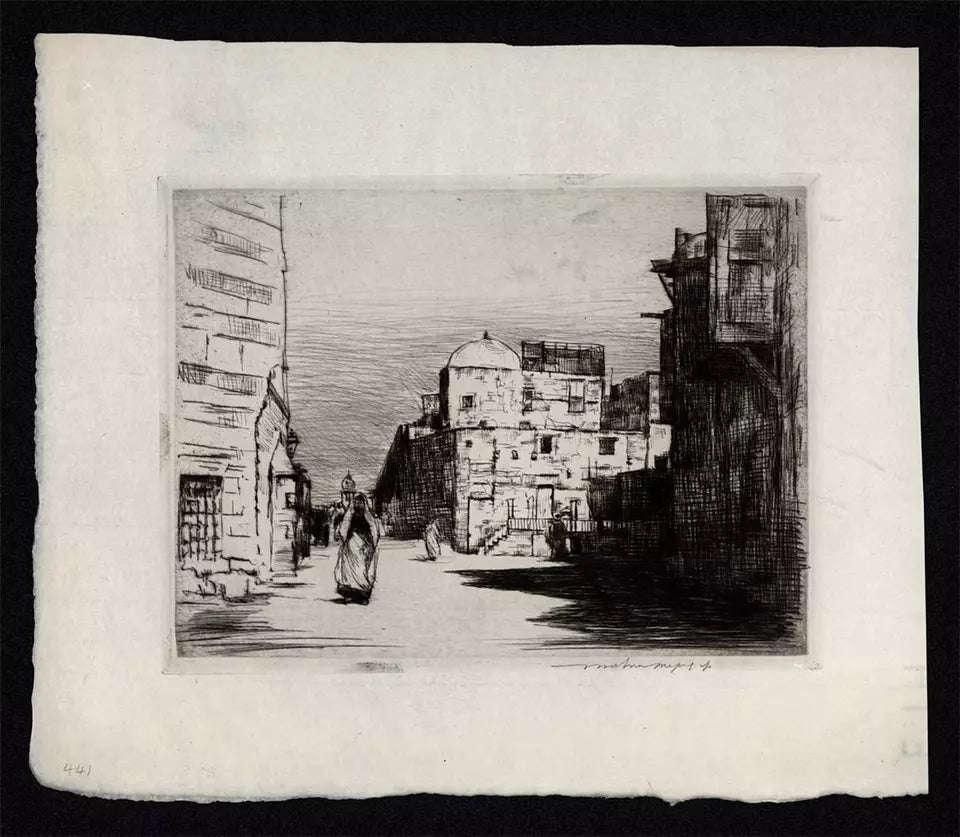 Mortimer Luddington Menpes - Signed Etching - On The Way To Cairo Egypt