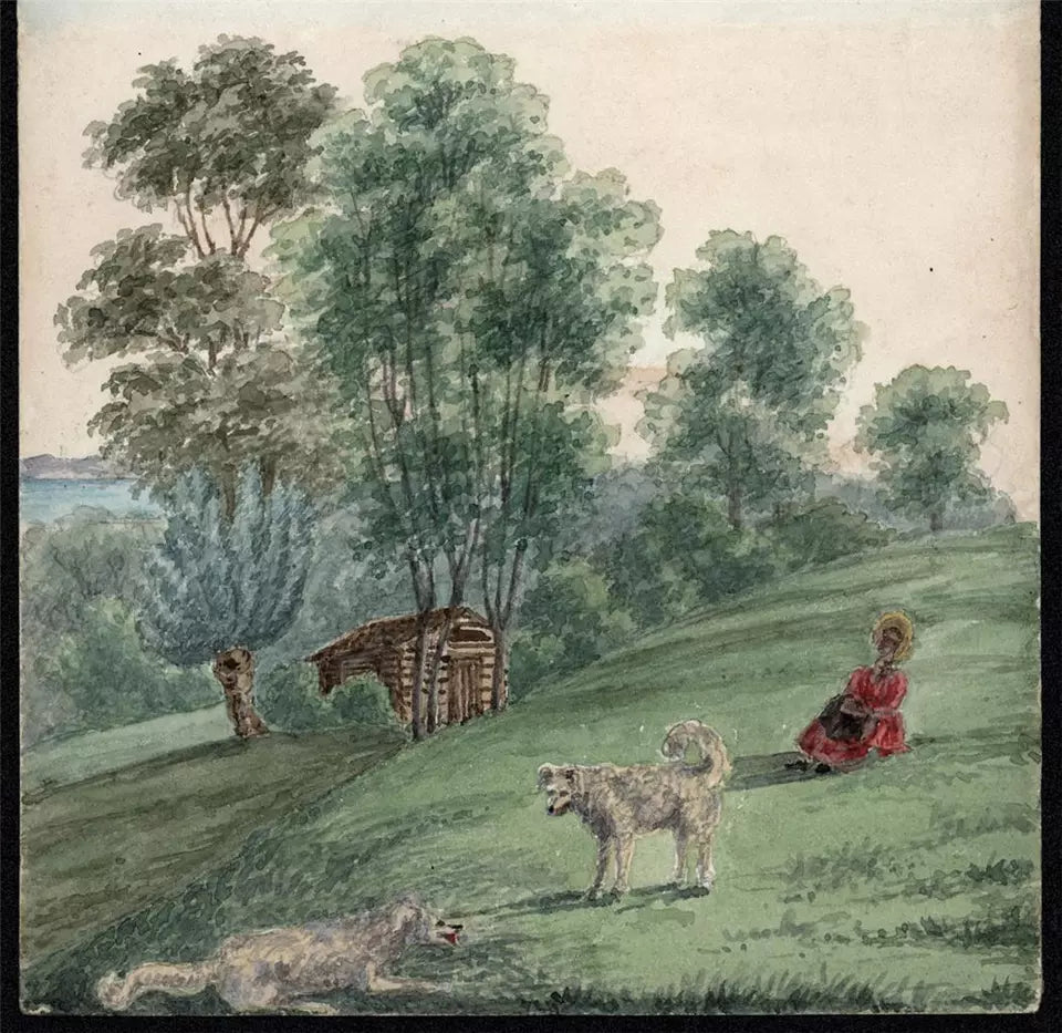 Elizabeth Campbell (1783-1861) Watercolour Painting - Switzerland - 19th Century