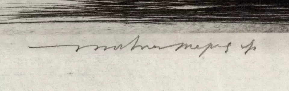 Mortimer Luddington Menpes - Signed Etching - On The Way To Cairo Egypt