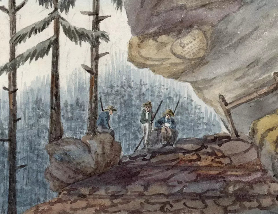 Elizabeth Campbell (1783-1861) Watercolour Painting - Dunrock near Martigny, Switzerland 1827