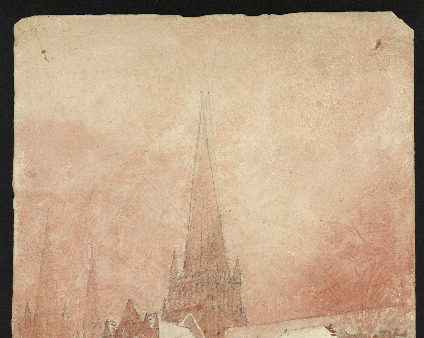 John Louis Petit (1801-1868) Watercolour Painting - Lichfield Staffordshire 19th Century