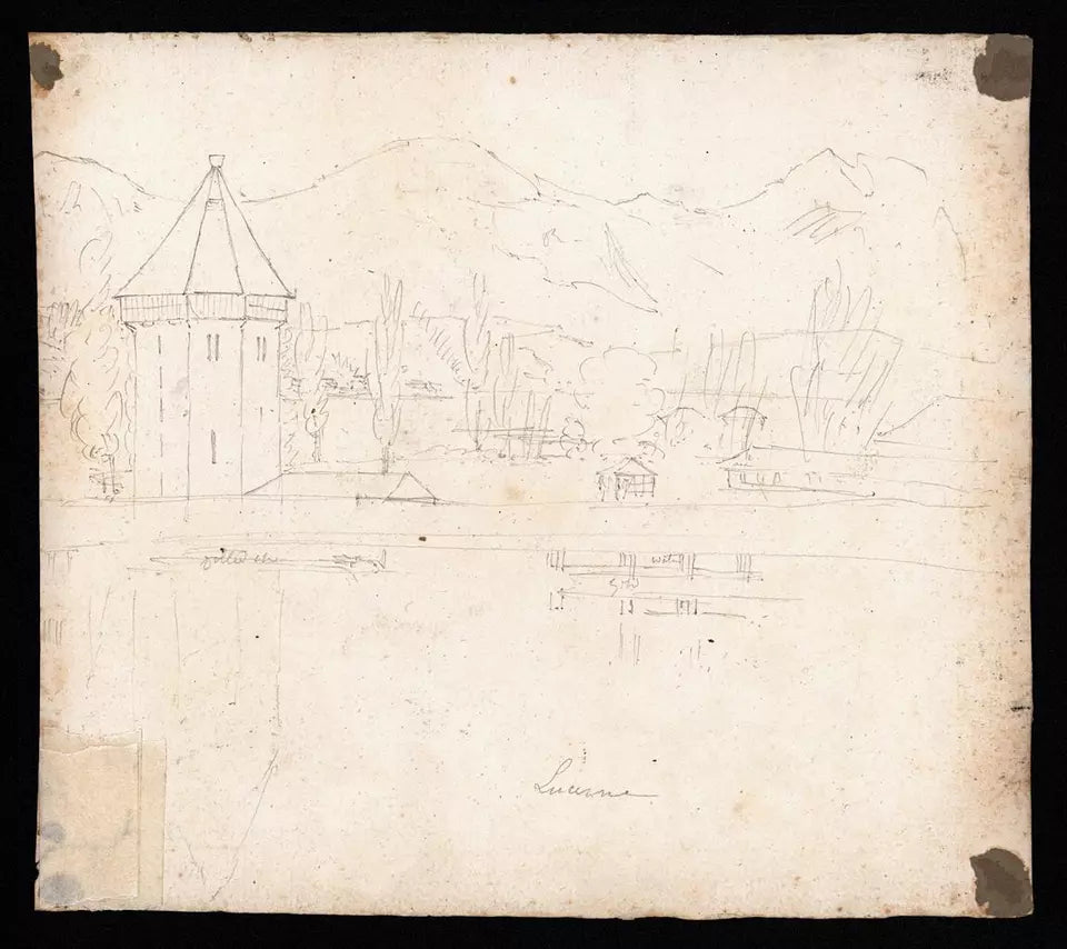 Elizabeth Campbell (1783-1861) Watercolour Painting - Werthenstein, Entlebuch, Lucerne Switzerland 1821