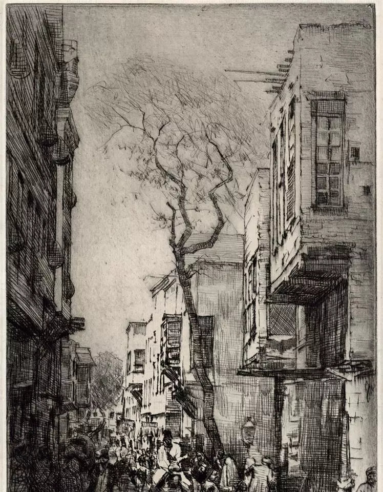 Mortimer Luddington Menpes - Pencil Signed Etching - Figures & Donkey In Street Scene