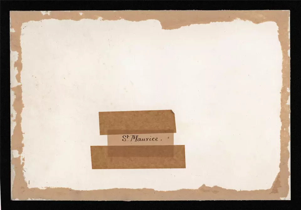 Saint-Maurice Switzerland - Watercolour Painting - 19th Century - Grand Tour