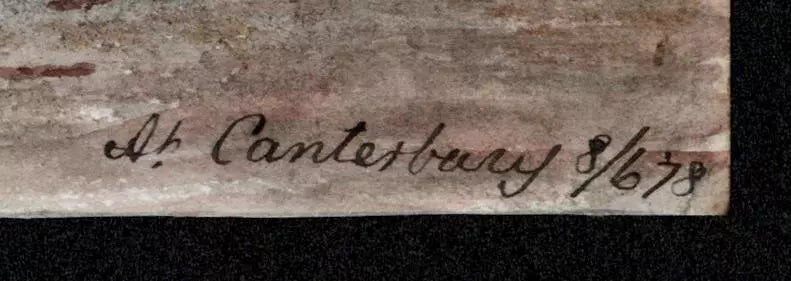 Canterbury Kent 1878 - Watercolour Painting - Algerina Peckover (1841-1927)