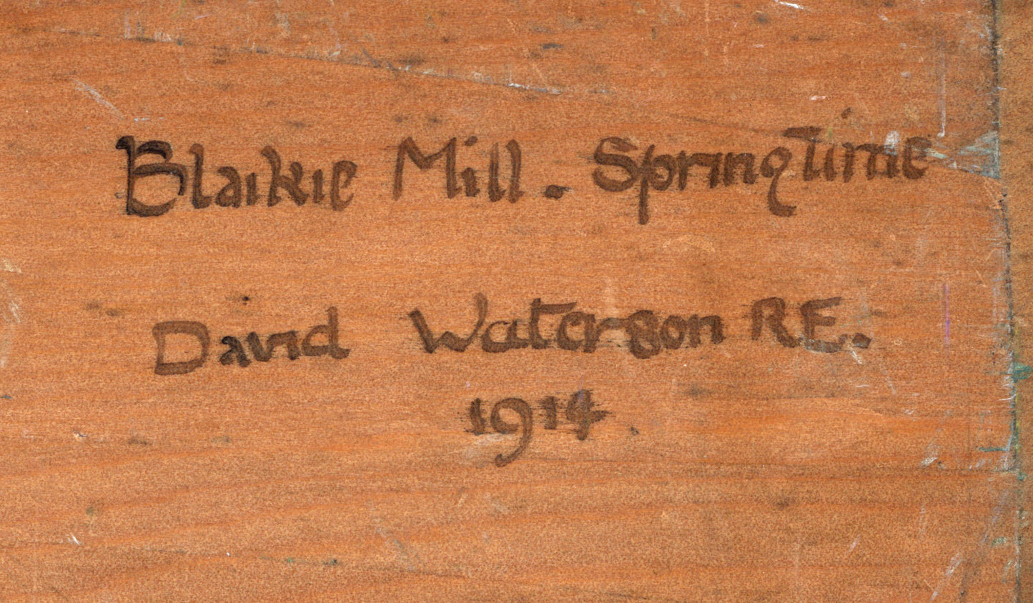 David Waterson (1870-1954) Oil Painting - Blaikie Mill, Brechin, Angus Scotland 1914